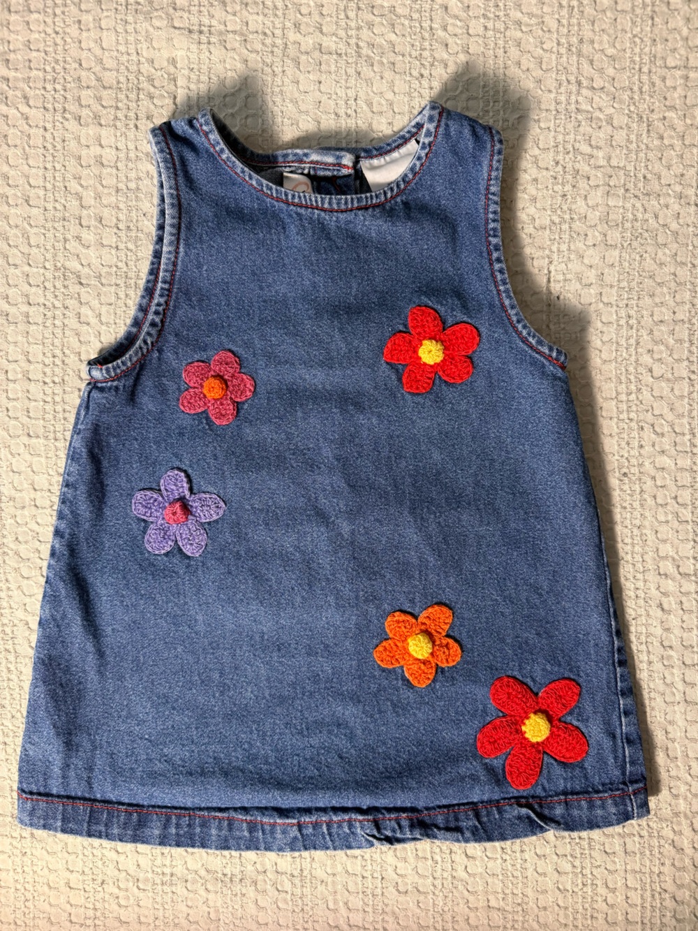 Vintage Youngland Denim Flower Dress